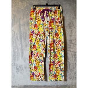 Rugrats Pajama Pants Adult Size M Nickelodeon All Over Print Lounge Y2K 90s